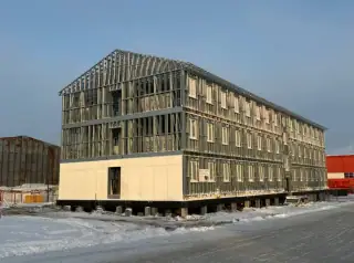 Трёхэтажное жилое здание из ЛСТК - миниатюра 2